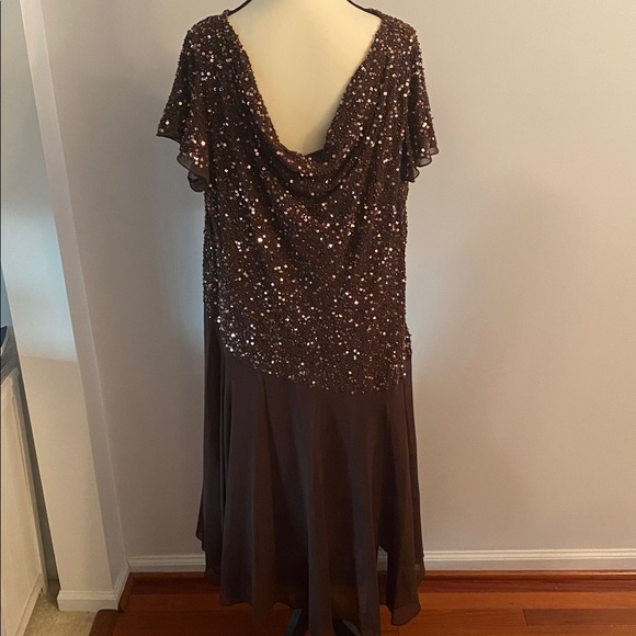JKARA size 20W chocolate brown excellent condition formal dress - Picture 7 of 10